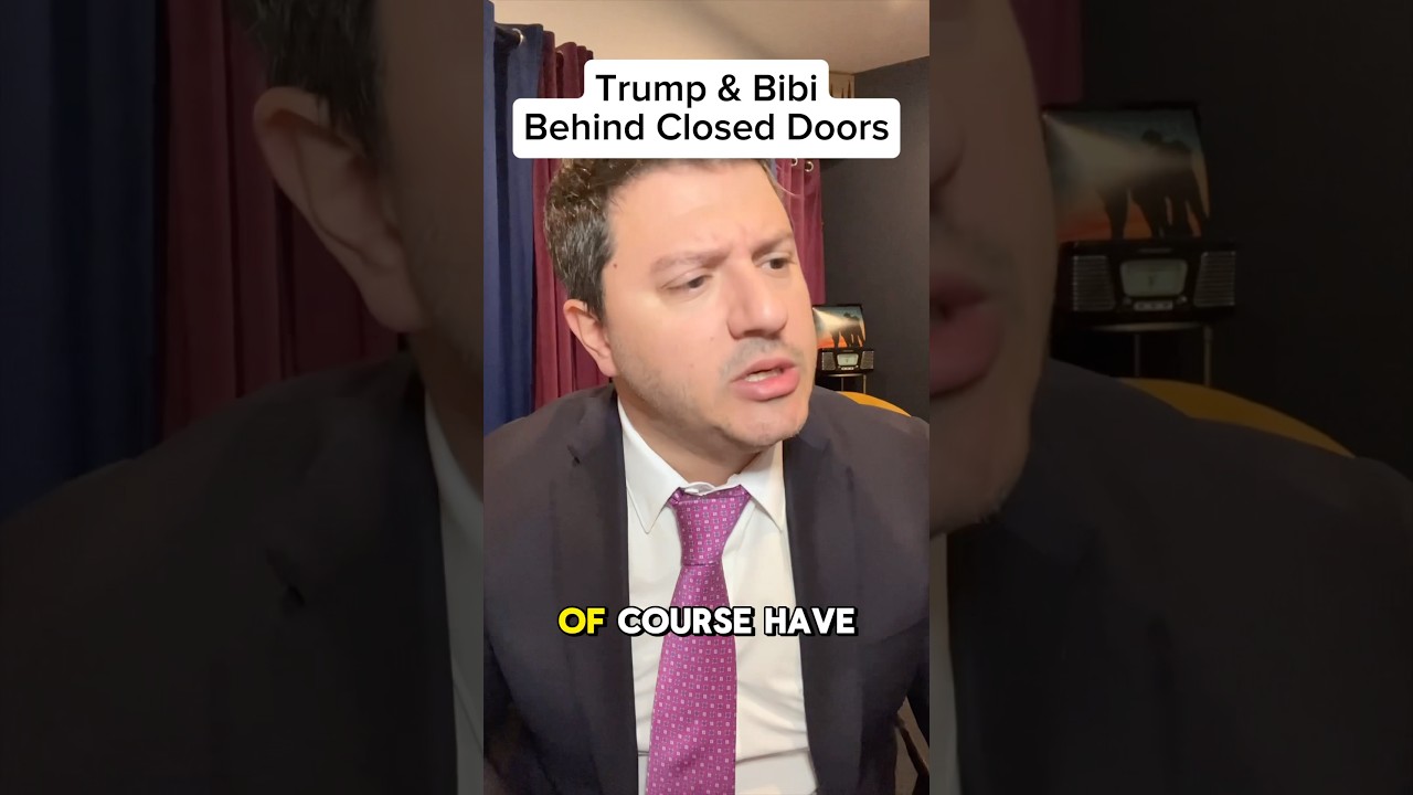 Trump & Bibi behind closed doors! #shorts #comedy #impression #trump #donaldtrump #netanyahu #israel