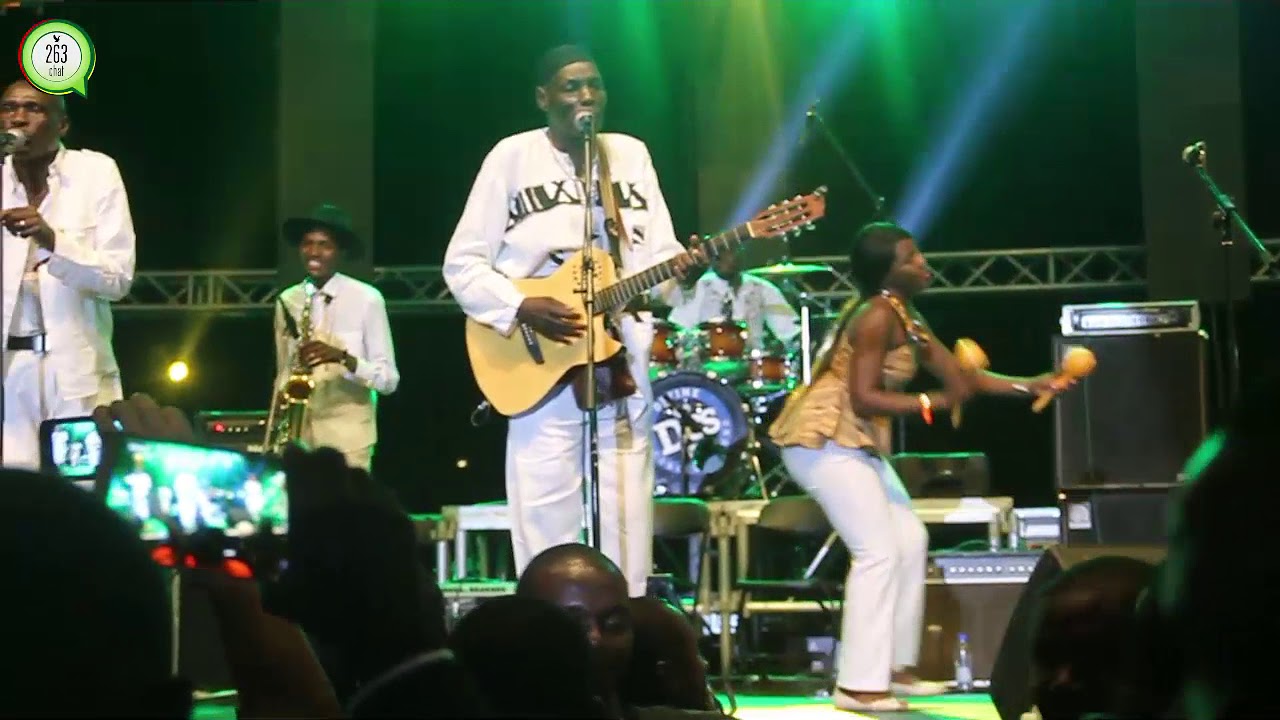 Mtukudzi performing at Mukanya Bira
