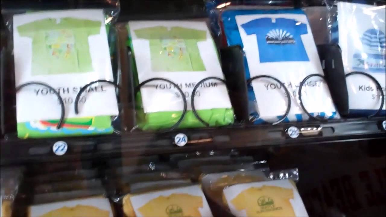 Seattle Monorail - Buying a T Shirt from a Vending Machine - Seattle, Washington