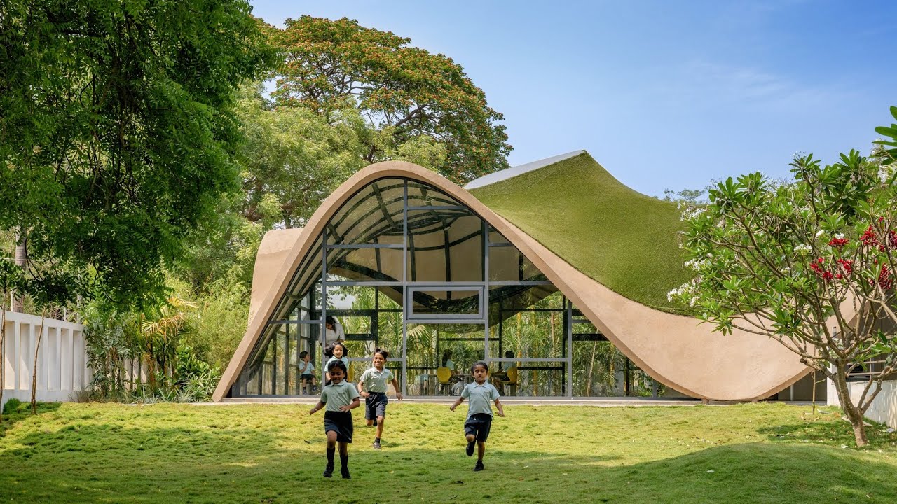 andblack design studio reveals Cocoon - Pre-primary Extension, Bloomingdale International School