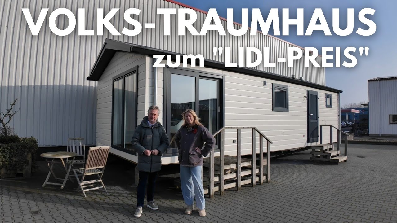 VOLKS-TRAUMHAUS in 48h bezugsfertig Arcabo 10x4m 40m2 80.000 € Orlando Deluxe mit Satteldach