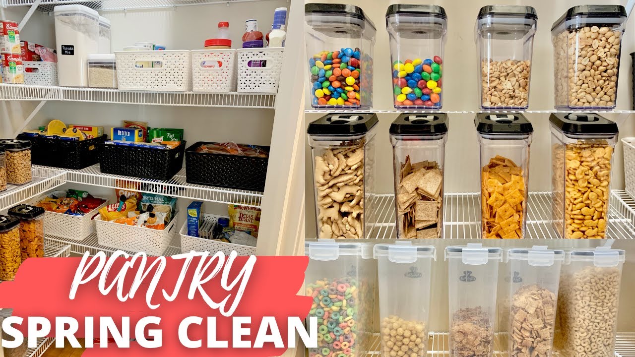 Pantry Spring Clean 2021 | Pantry ORGANIZATION, Declutter, and Clean With Me!