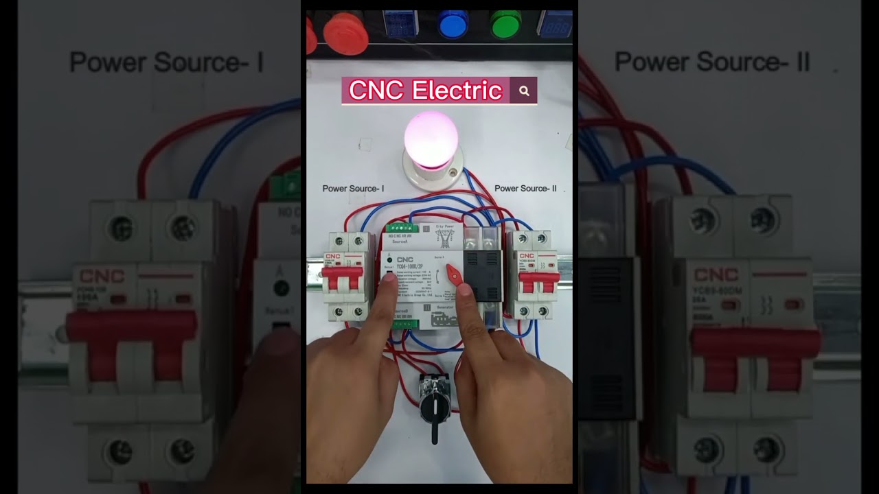 ATS Dual Power Automatic Transfer Switch with MCB@CNCElectric1988