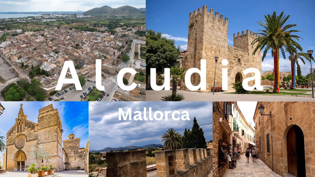 Alcudia ,old town , Mallorca , Balearic Islands, Spain, walking around old town and castle walls