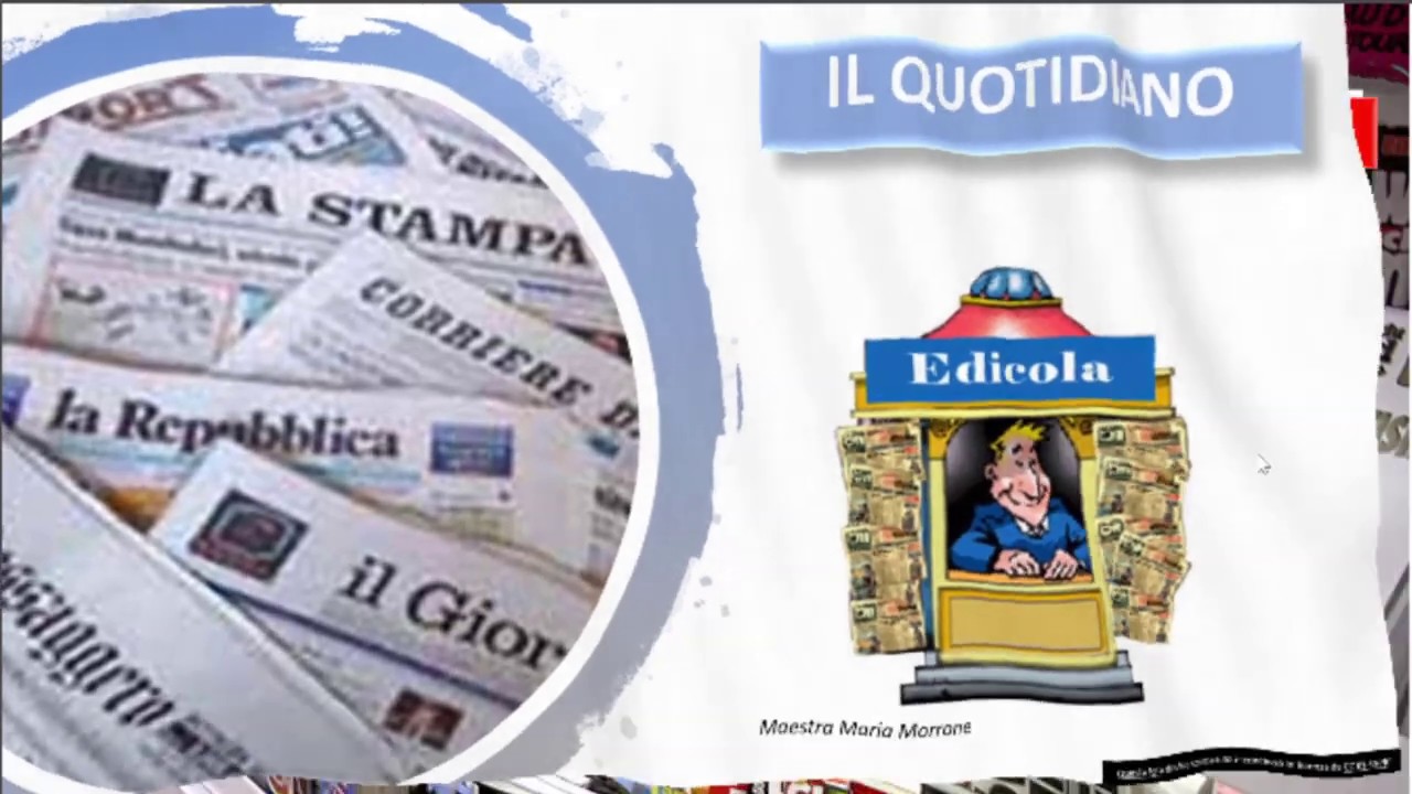 Il quotidiano 1° parte  classe 5 primaria
