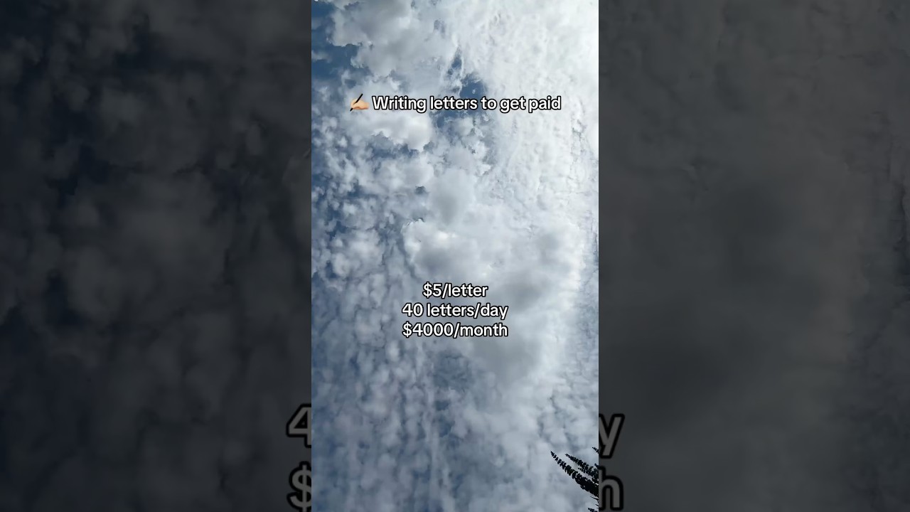 Writing letters to get paid