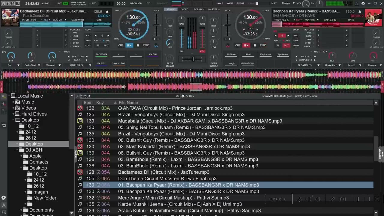 DJROCKYRAJA ll NONSTOP ll VIRTUAL DJ ll CIRCUIT MIX