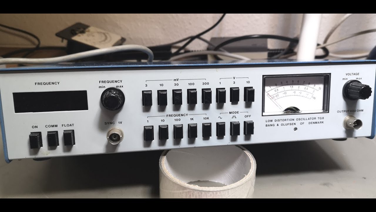 Bang and Olufsen Struer TG8 Low Distortion Oscillator 1-100kHz test teardown