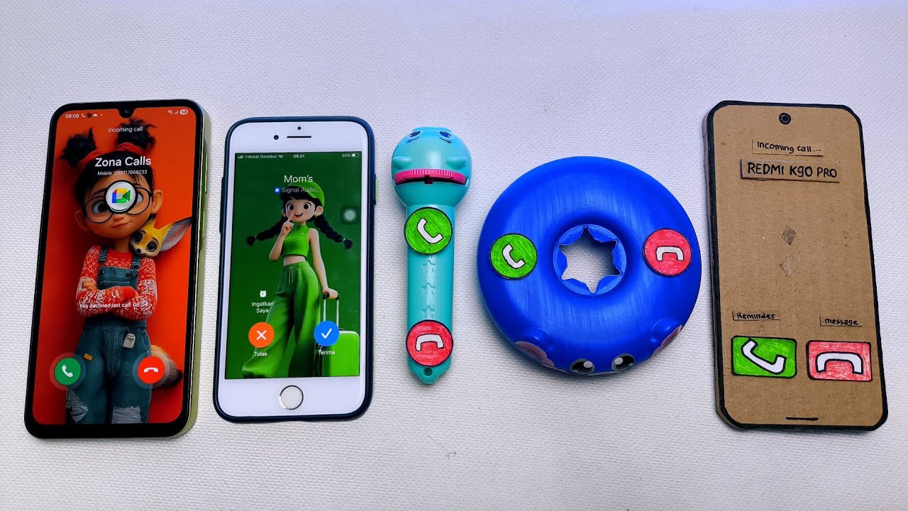 Galaxy a24 vs IPHONE Signal vs Flashlight Animal vs Circle Dark Blue vs Redmi K90 Pro incoming call