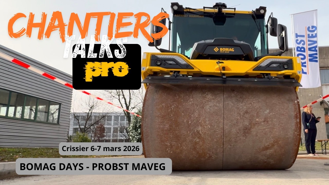Bomag days - Probst Maveg 6-7 mars 2026. Le rendez-vous des pros de la construction de routes.