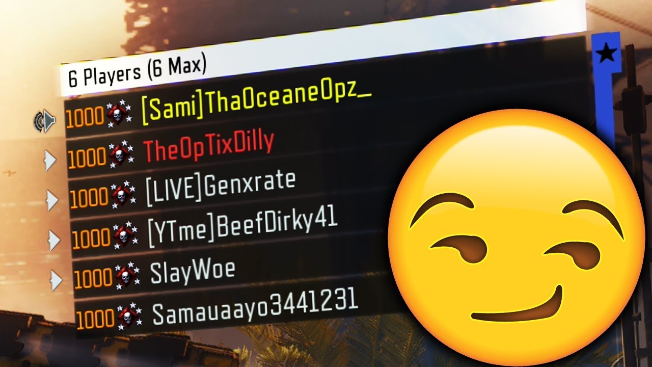 SIX LEVEL 1000's IN ONE LOBBY.. DESTROYING EVERYONE IN BLACK OPS 3.. (Black Ops 3 Level 1000)