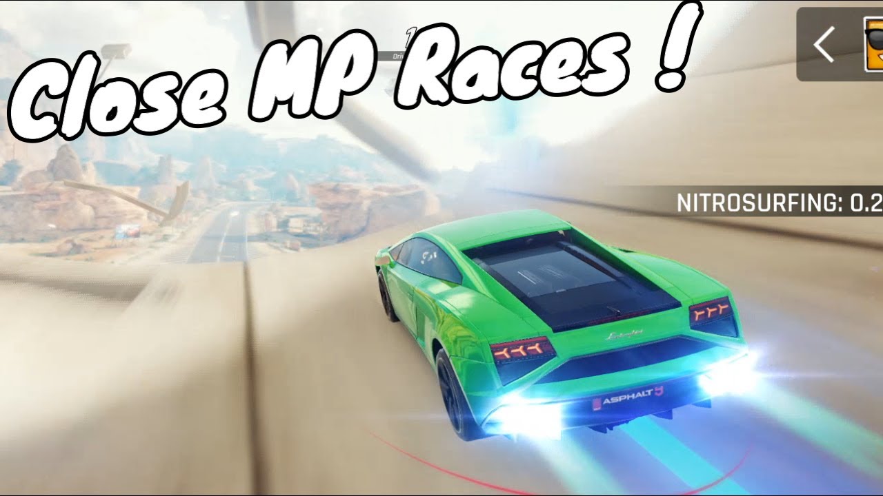Close MP Races With The Class C King !  Asphalt 9 5* Golden Lamborghini Gallardo LP560-4 Multiplayer