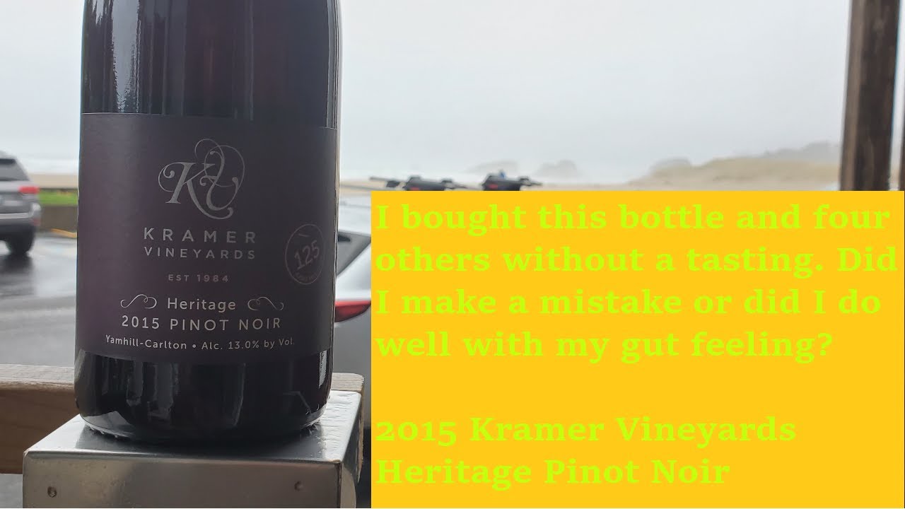 Oregon winery spotlight: 2015 Kramer Vineyards Heritage Pinot Noir
