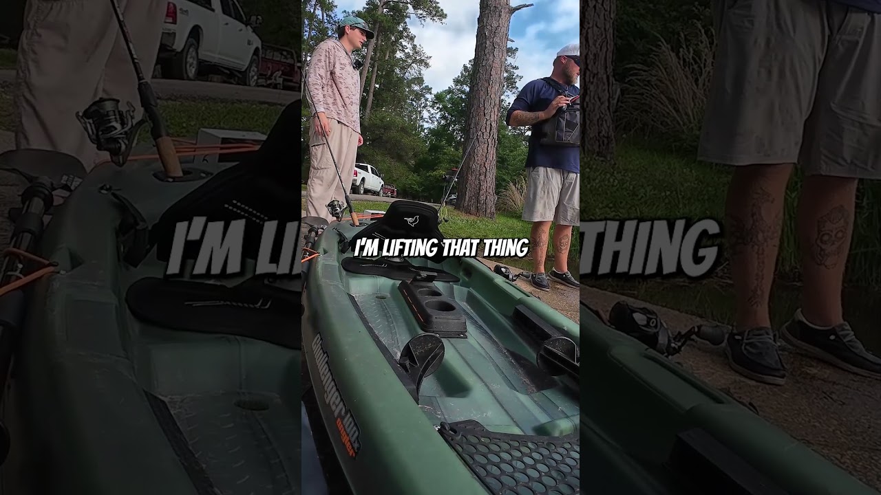 His kayak costs HOW MUCH?!? #fishing #shorts
