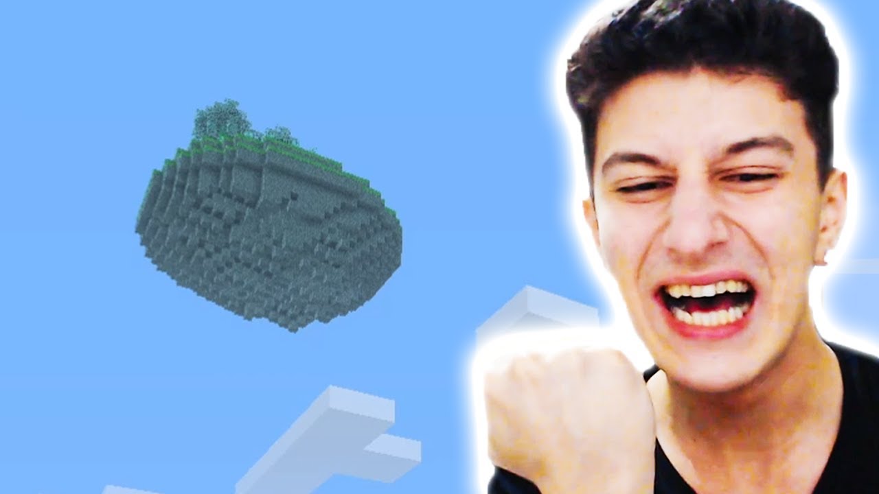 GÖKYÜZÜNDEKİ GİZEMLİ ADAYA GİTTİM 😱 Minecraft 63
