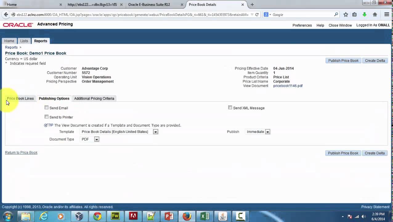 Republishing Price Books in Oracle Advanced Pricing (on Oracle EBS R12.2.3)