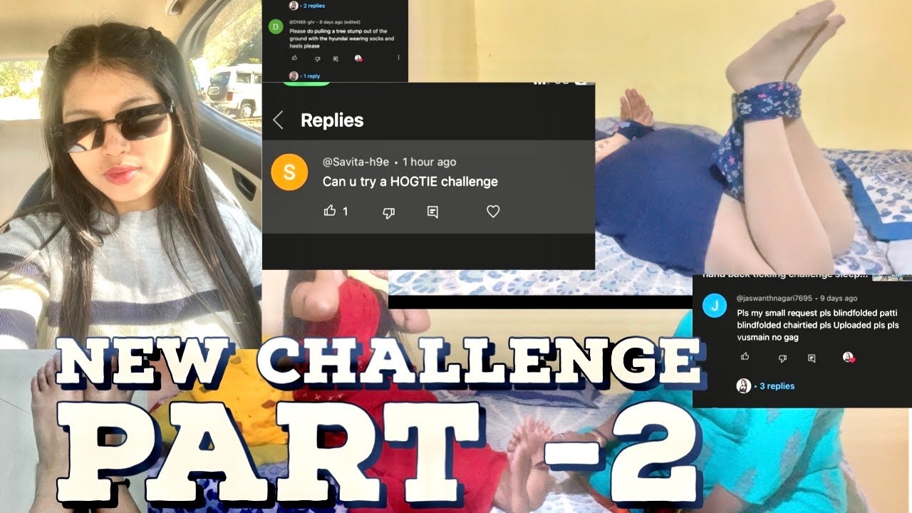 Part 2 Feet Tickling wearing &nylon stocking new challenge #barefoot#feetfalaka #safechallenge vlog
