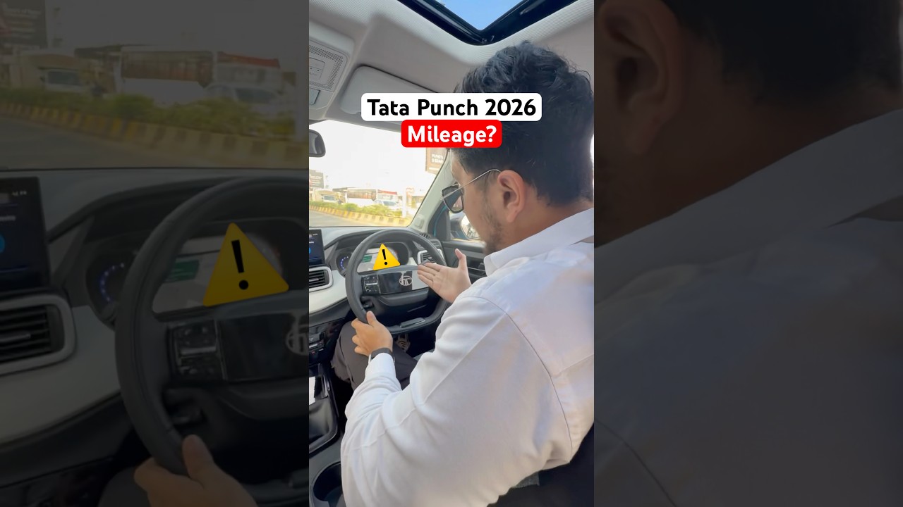 Tata Punch Turbo Petrol 2026 City, Highway mileage test #manishbhardwaj #tatamotorsindia #shorts