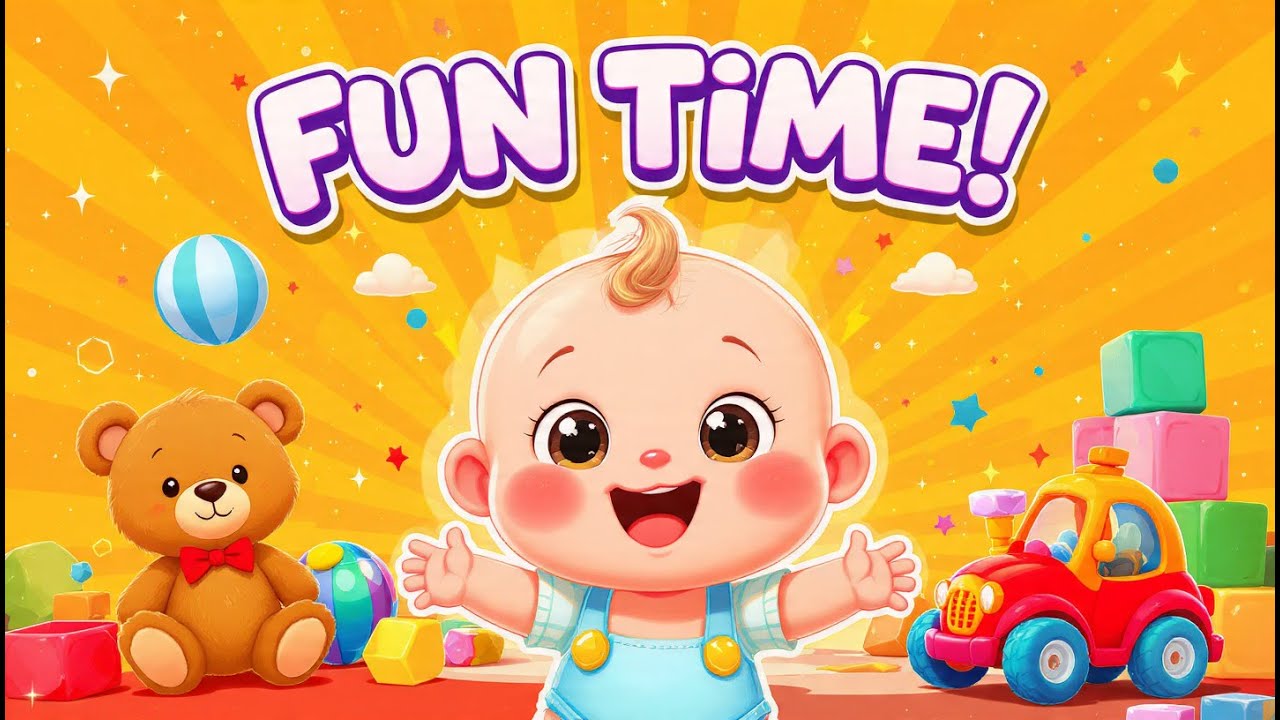 Baby Playing with Toys 🧸🚗 | Fun Learning Poem for Kids | Kids Poems