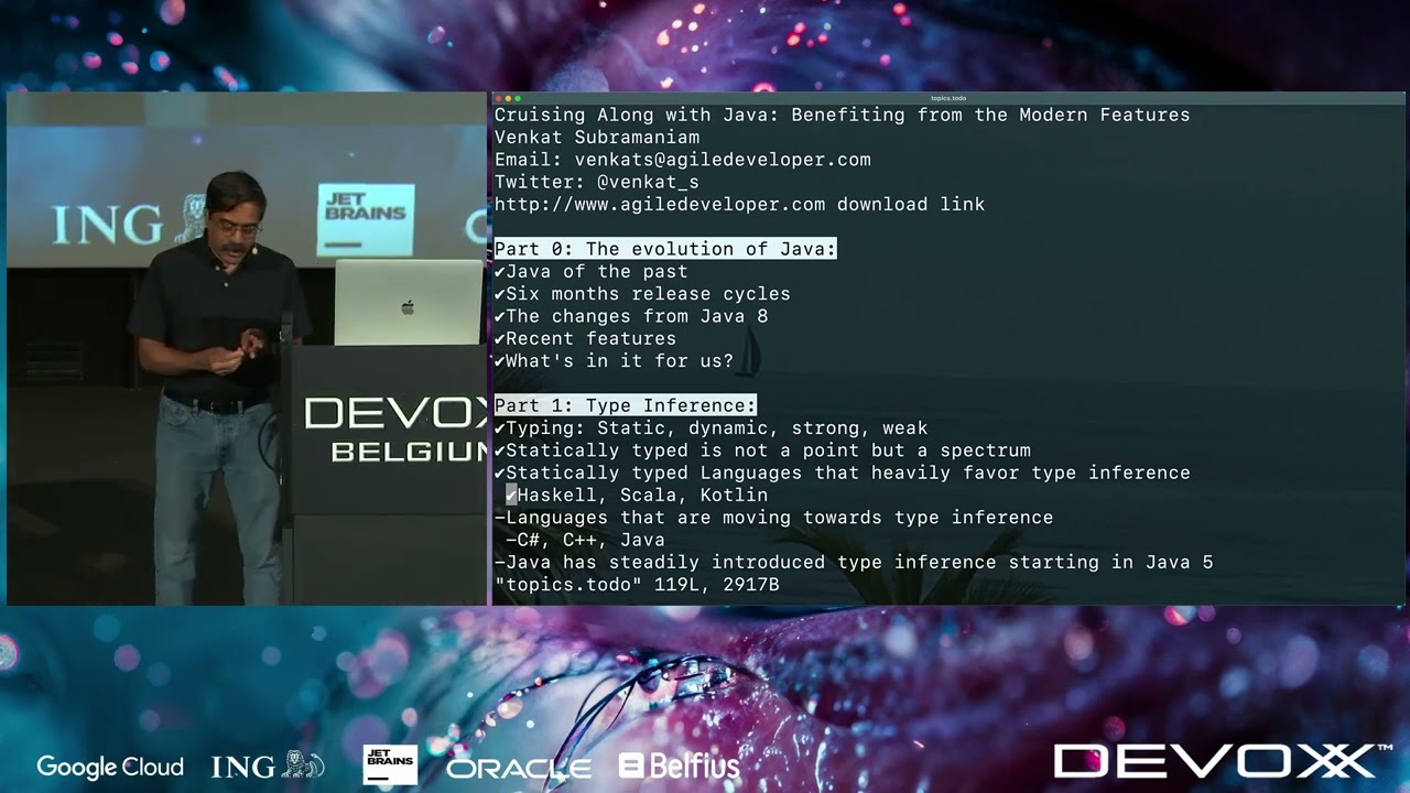 Cruising Along with Java: Benefiting from the Modern Features by Venkat Subramaniam