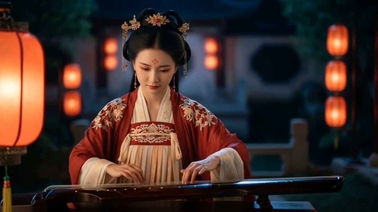 Beautiful Girl Playing Mandolin – A Melody That Touches the Soul