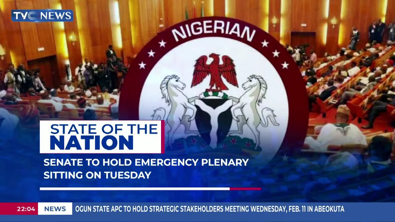 Senate To Hold Emergency Plenary Session On Tuesday