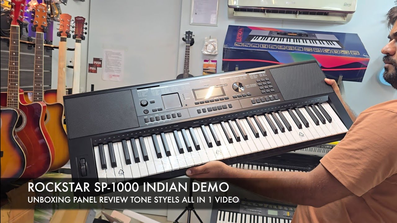 ROCKSTAR SP-1000 INDIAN TONES STYELS UNBOXING & PANEL VIEW | WATCH BEFORE PURCHASE | V ROCK AND POP