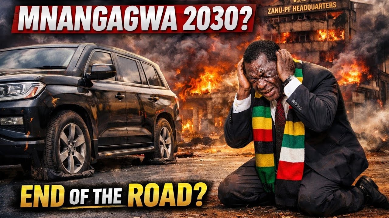 Wheels Out for Mnangagwa 2030? ZANU-PF Headquarters in Smoke Sparks Power Crisis