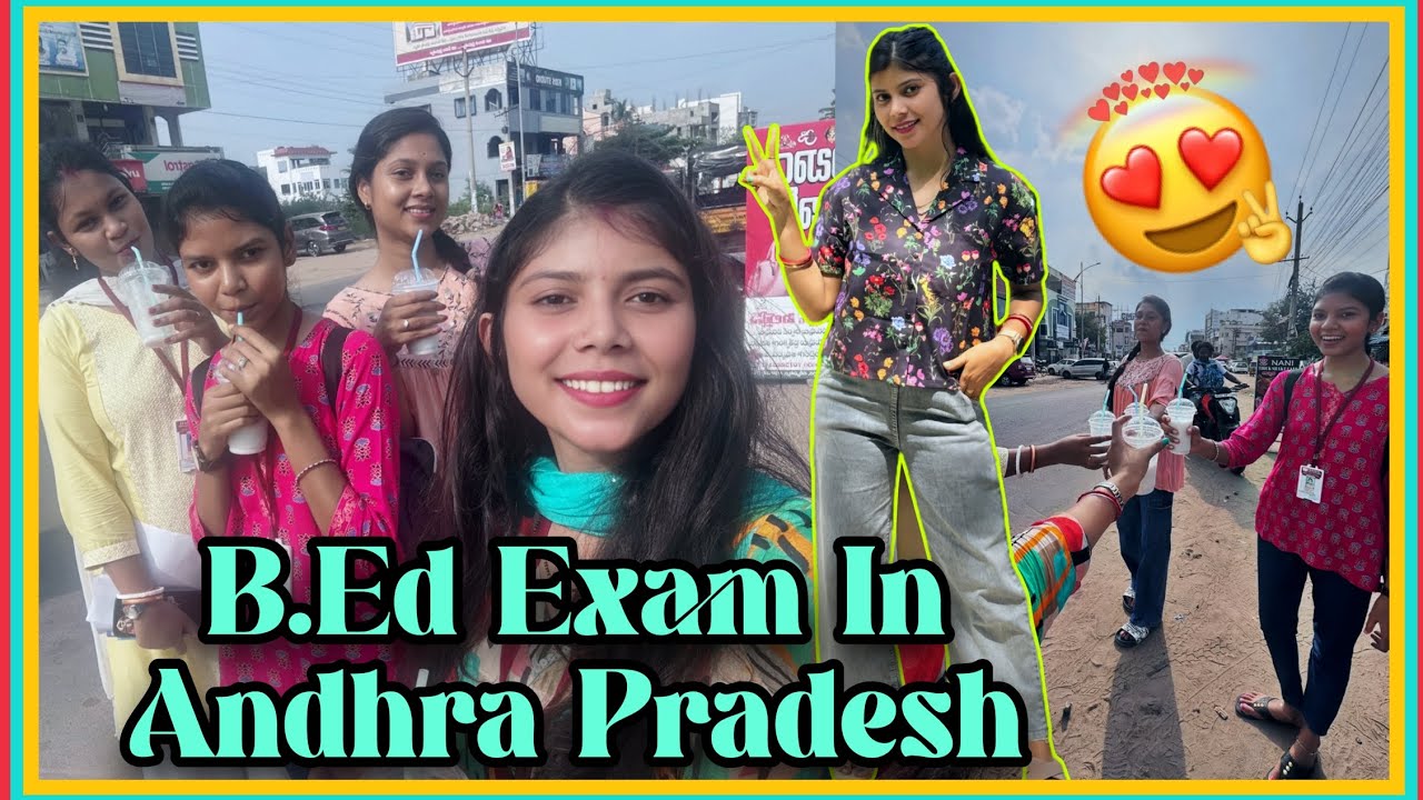 B.Ed Exam In Andhra Pradesh | B.Ed Andhra University #vlog 