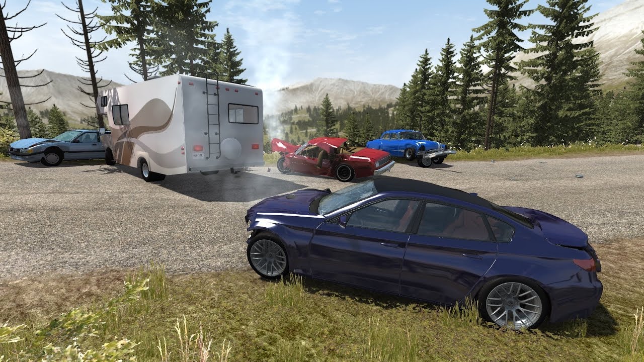 Multi-Vehicle Pileup Crashes 26 | BeamNG.drive