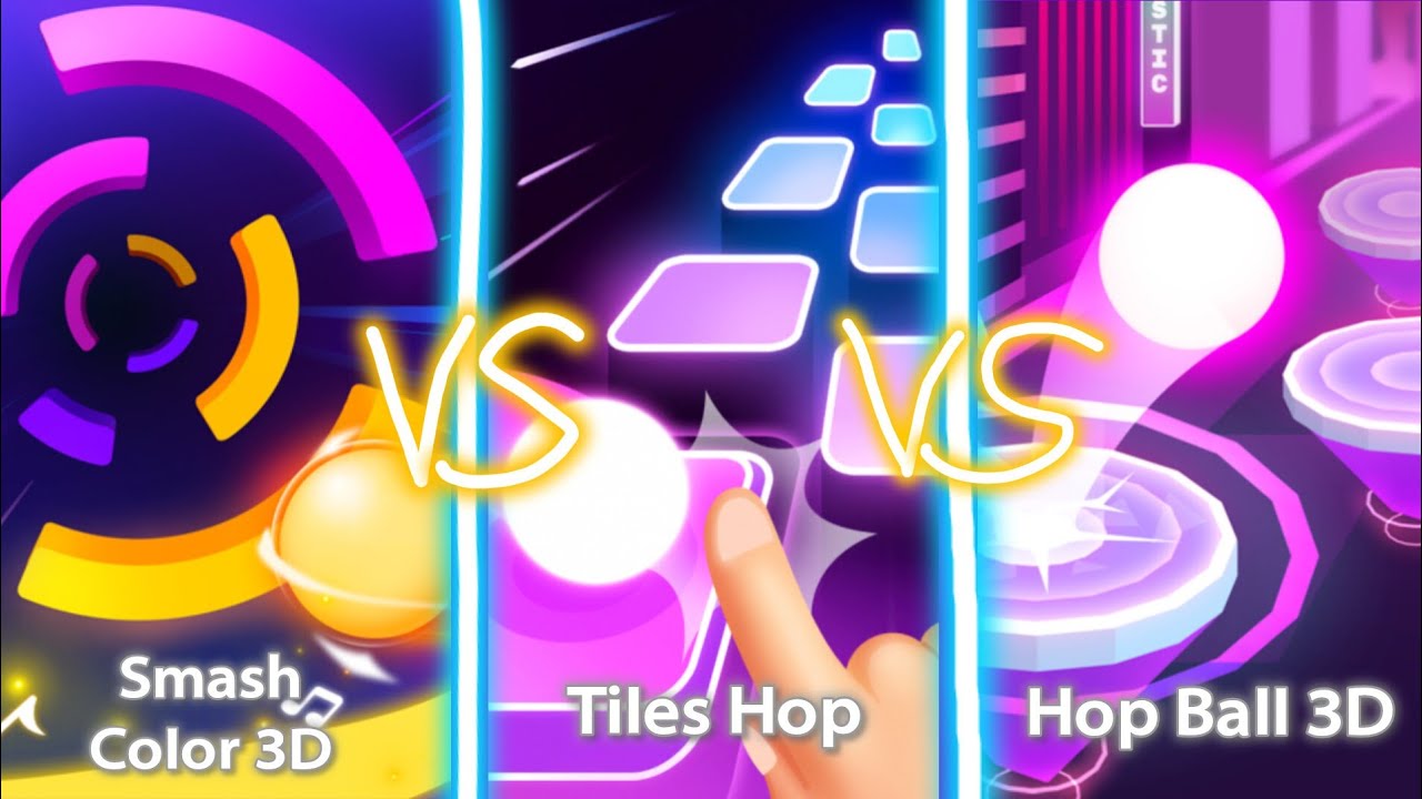 Tiles Hop vs Hop Ball 3D vs Smash Color 3D | Catiso - Pegasus