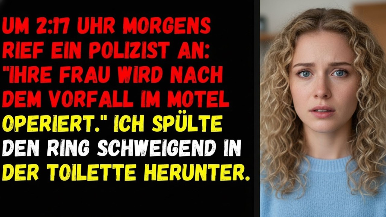 🦋Um 2 17 Uhr morgens rief ein Polizist an  'Ihre Frau wird nach dem Vorfall im Motel operiert '🦋