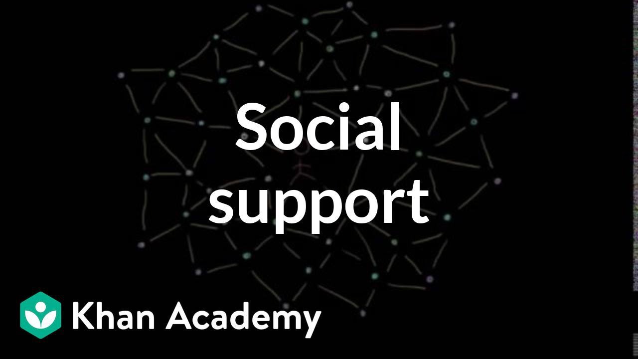 Social support | Individuals and Society | MCAT | Khan Academy