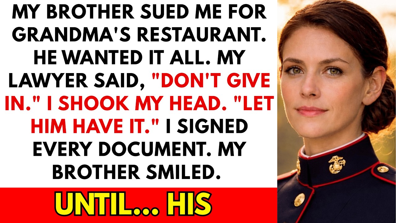 I Let My Brother Take Grandma's Restaurant — Until His Lawyer Finally Read the Lease…
