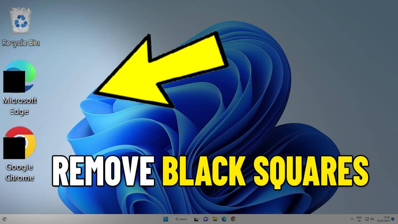 Как удалить черные ящики со значков на рабочем столе в Windows 11/10 | Remove Black Boxes on Icons ✅