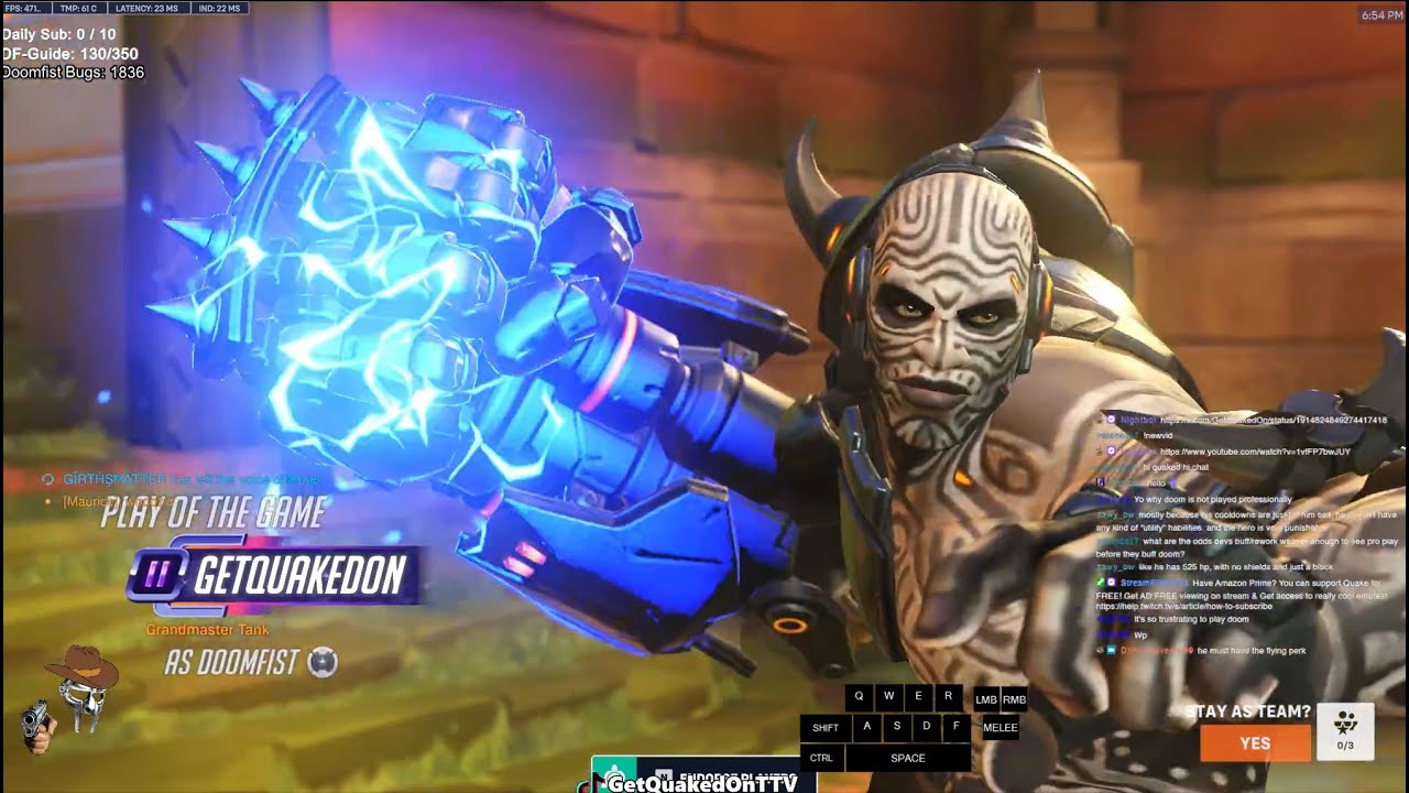 Overwatch 2 Rollout Doomfist God GetQuakedOn Tough Times For Doomfist Mains Vol. 73