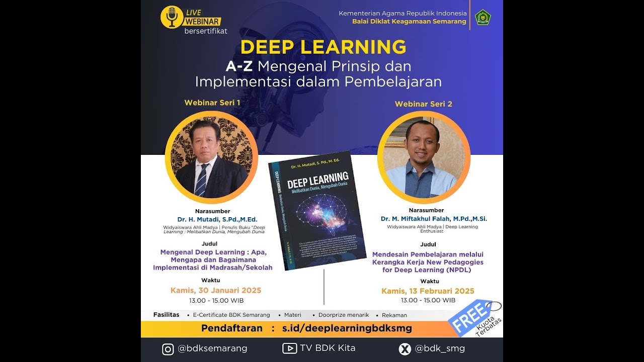 DEEP LEARNING: Mendesain Pembelajaran melalui Kerangka Kerja New Pedagogies for Deep Learning (NPDL)