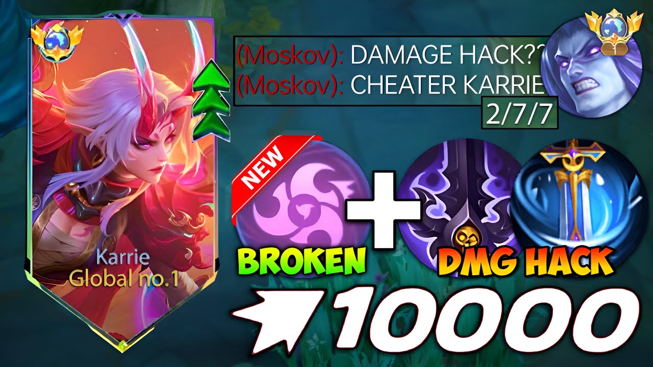 NEW META KARRIE ATTACK SPEED HACK BUILD!! 500% SPEED HACK!?😱 ( MUST TRY! ) KARRIE BEST BUILD 2025‼️