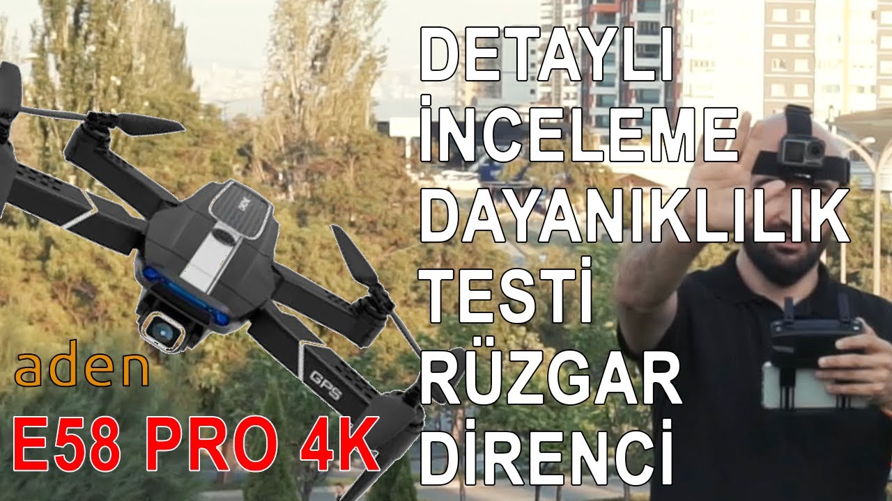 Aden E58 Pro 4K Fly More Combo İnceleme - Dayanalılık Testi - Dronu Tekmeledim