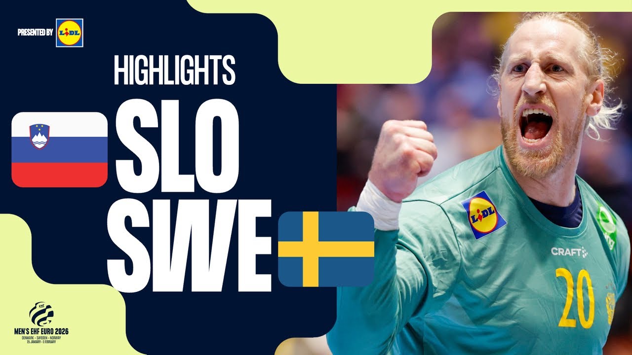 Slovenia vs Sweden | Highlights | Men's EHF EURO 2026