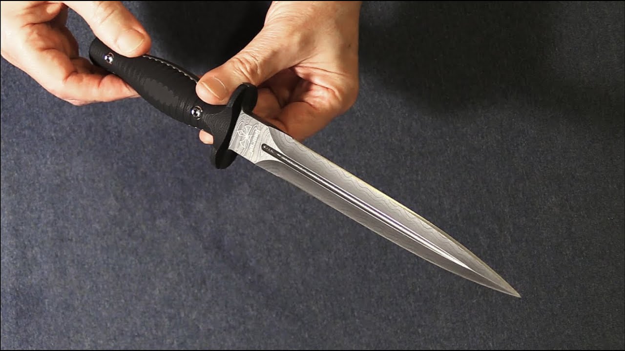 SPARTAN BLADES SPARTAN-GEORGE V-14 COMBAT DAGGER CUSTOM DAMASCUS-первые впечатления.