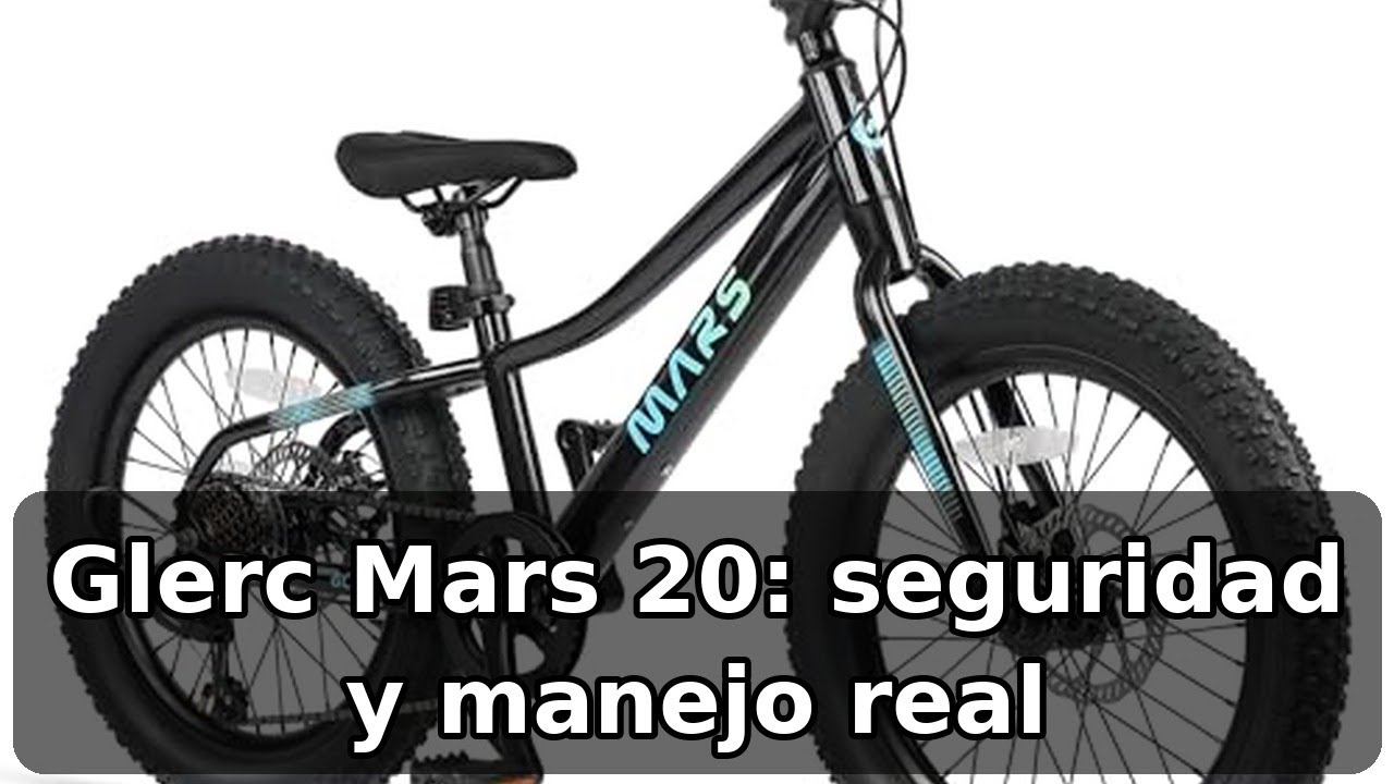 Review completa de la Glerc Mars 20 Inch Fat Tire: seguridad y control