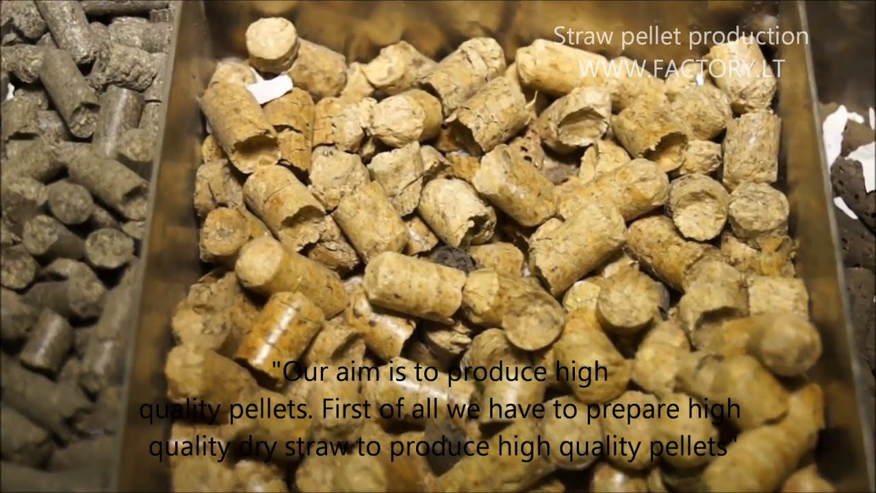 Šiaudų granulių gamybos linija / Straw pellet production line / Оборудование для производства гранул