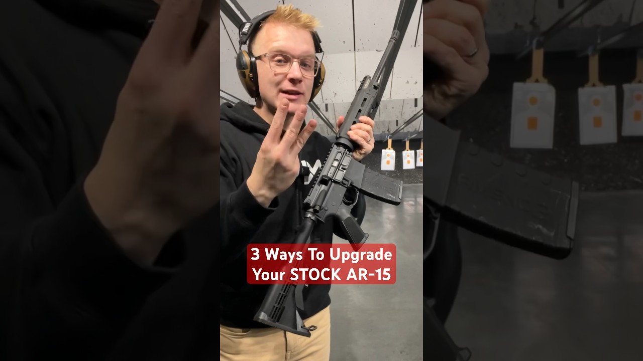 How to Make Your STOCK AR15 Feel PREMIUM (3 Upgrades) #gun #tactical #civtac