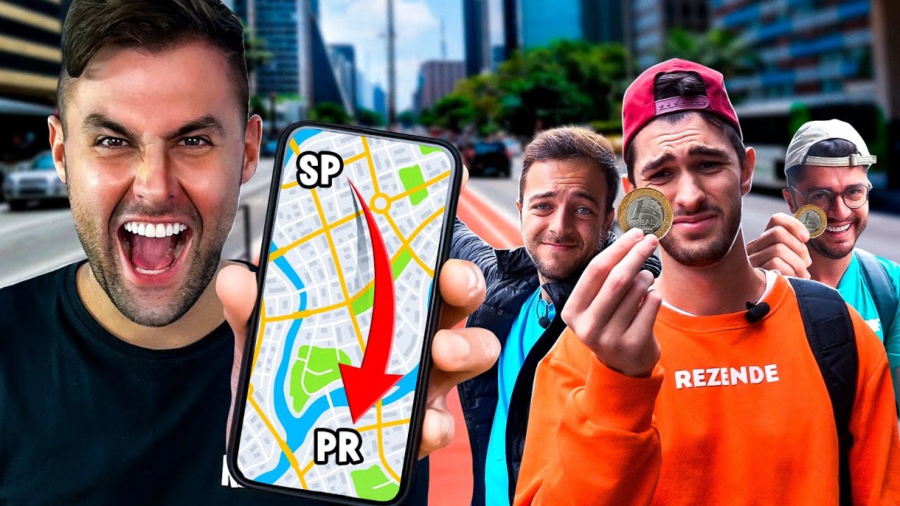 Deixei Meus AMIGOS Com 1 R$ Em SÃO PAULO!!