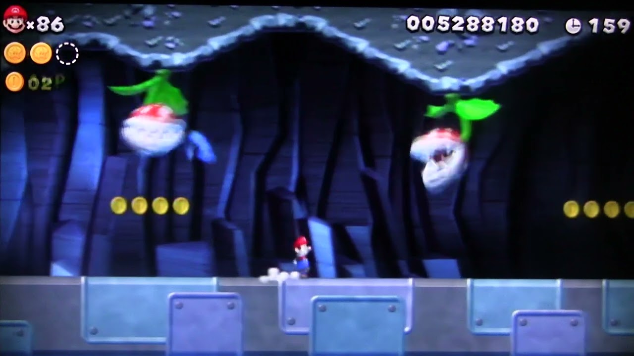 ⭐6-7New Super Mario Bros. U Star Coins Guide【Rock-Candy Mines】\tMechanical Cross-Lift Cavern Madness