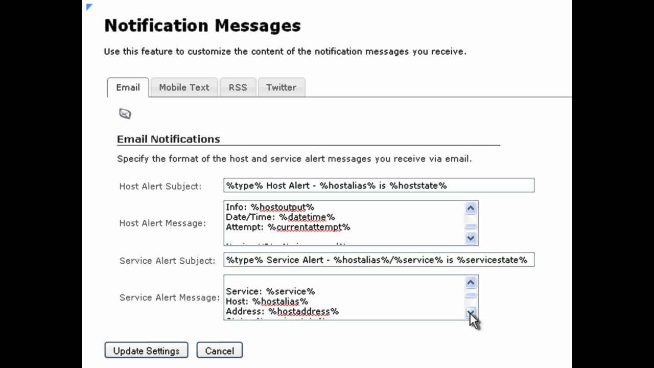 Customizing Notification Messages In Nagios XI - IT Infrastructure Monitoring