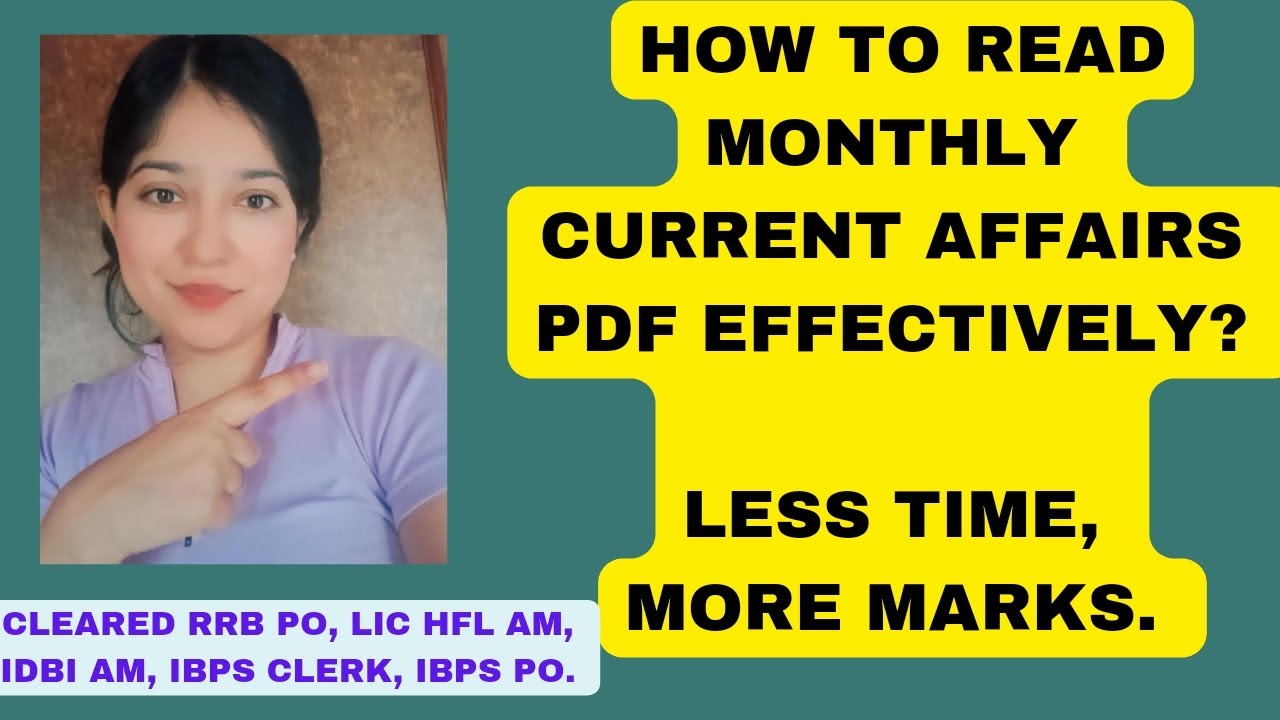 How to read Monthly Current Affairs PDF? | Target Bank Exams 2023 | GA Sources | #ibps #sbi #rrb