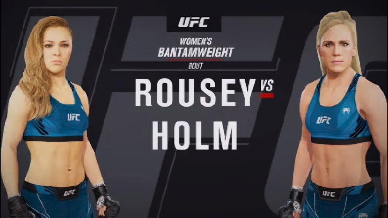 Ronda Rousey vs Holly Holm UFC4 GAMEPLAY