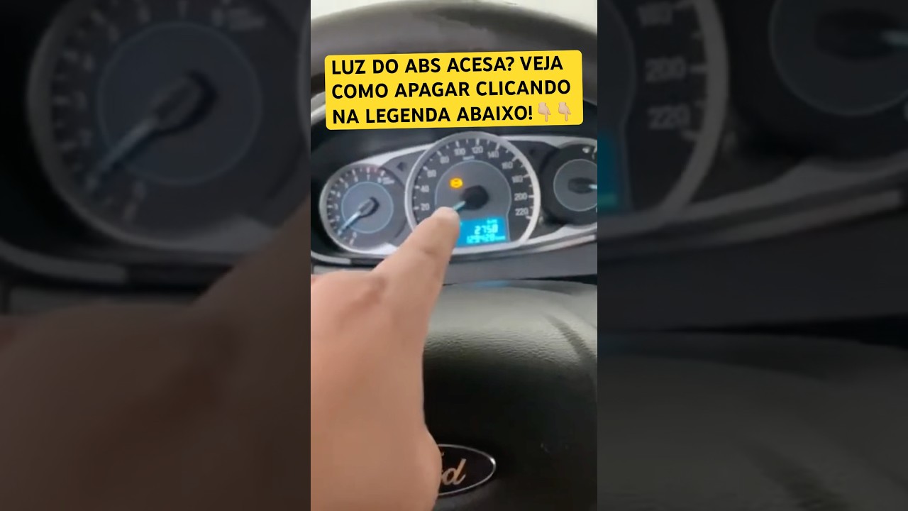 COMO APAGAR LUZ DO ABS ACESA NO PAINEL FORD GM FIAT VW RENAULT PEUGEOT CITROEN HYUNDAI HONDA JEEP?